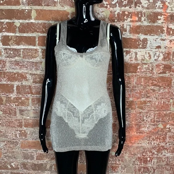 Arden B Metallic Racerback Tank Size Small - Picture 3 of 5